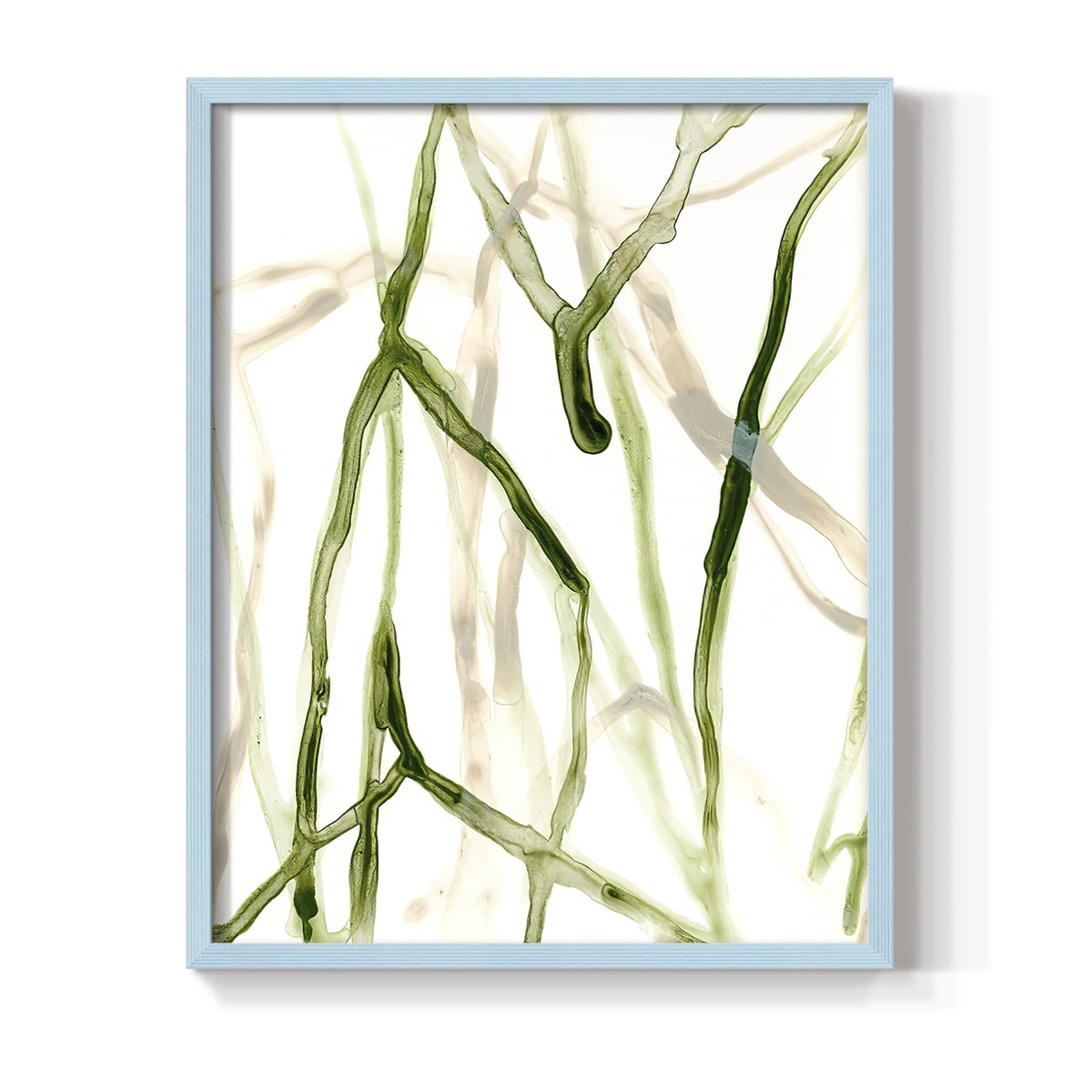 Runnel VII in Blue Solid Wood 8 x 10 Framed Print