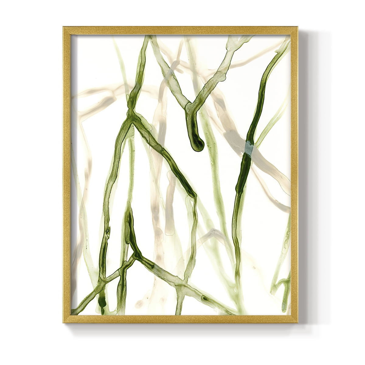 Runnel VII in Gold Solid Wood 8 x 10 Framed Print