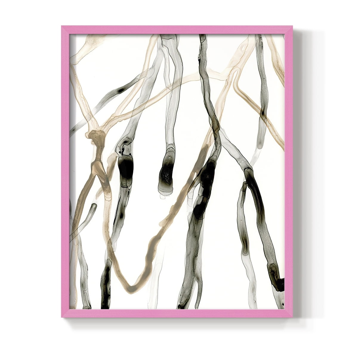 Runnel XI in Pink Solid Wood 8 x 10 Framed Print