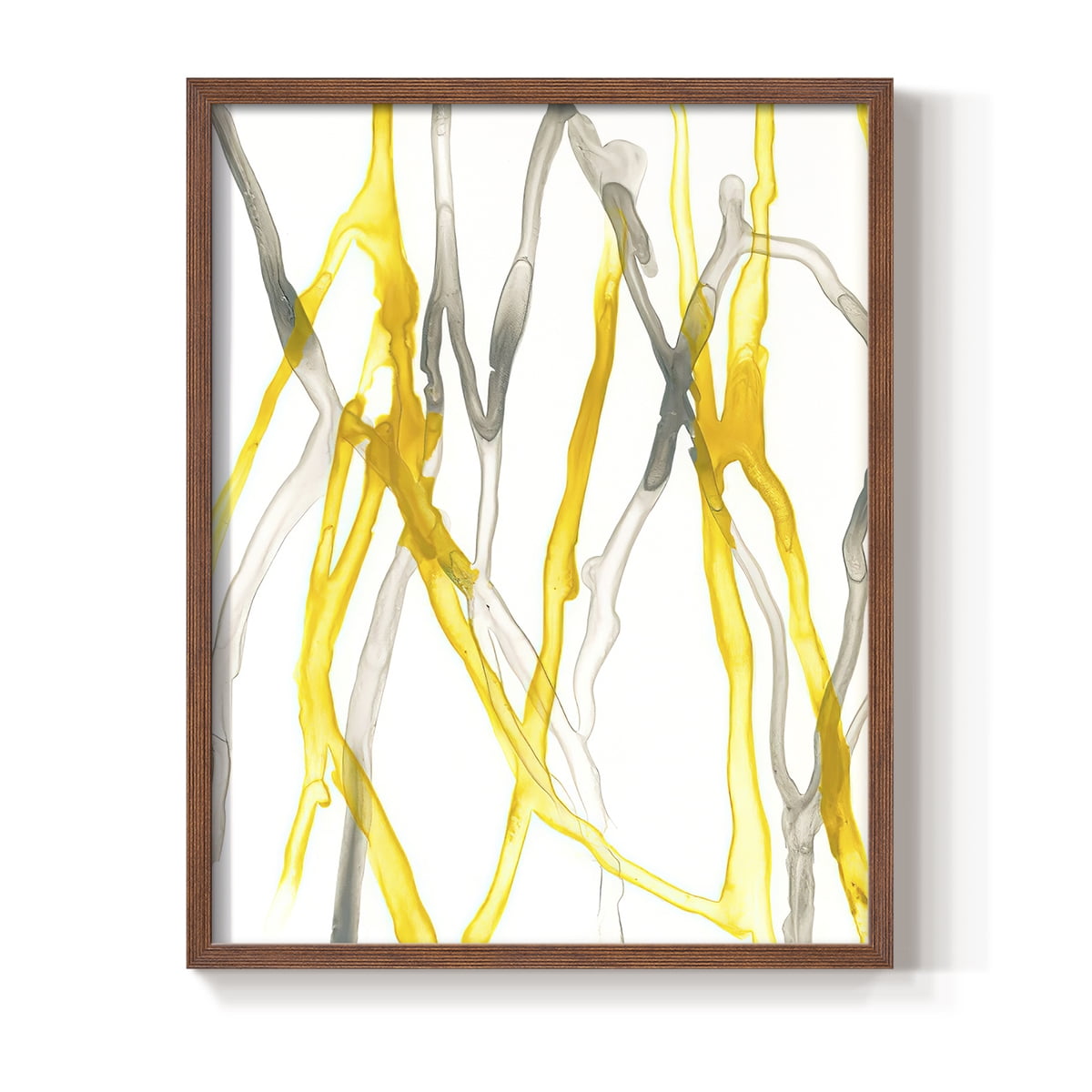 Runnel XIX in Brown Solid Wood 11 x 14 Framed Print