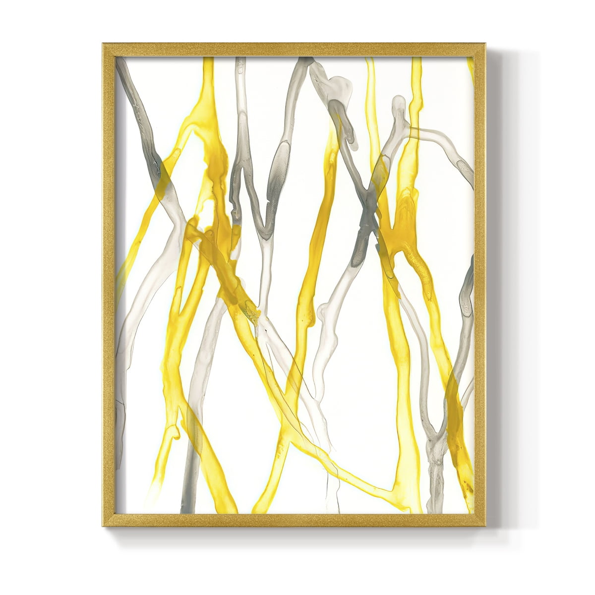 Runnel XIX in Gold Solid Wood 8 x 10 Framed Print