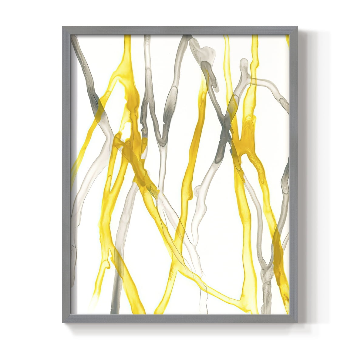 Runnel XIX in Gray Solid Wood 11 x 14 Framed Print