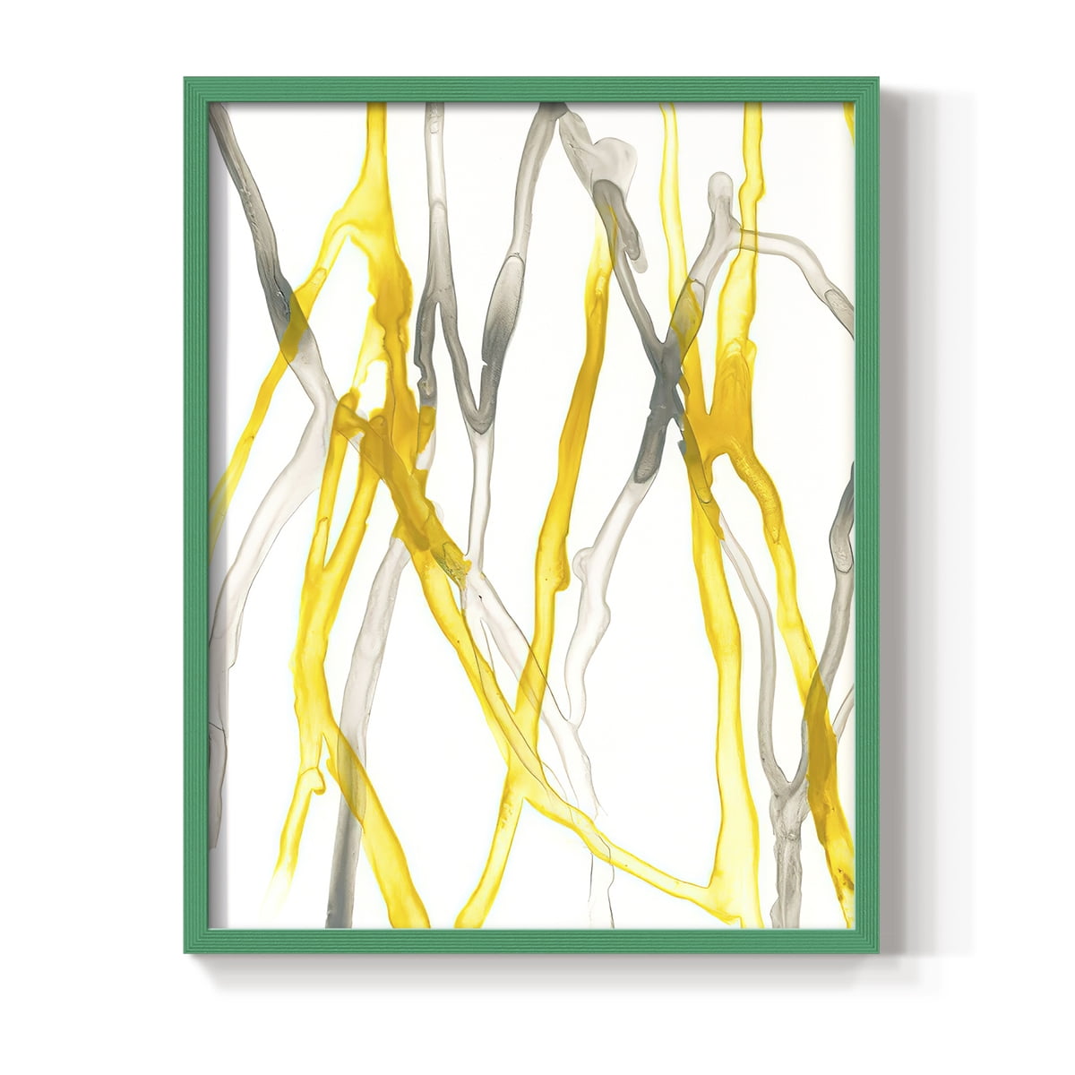 Runnel XIX in Green Solid Wood 8 x 10 Framed Print