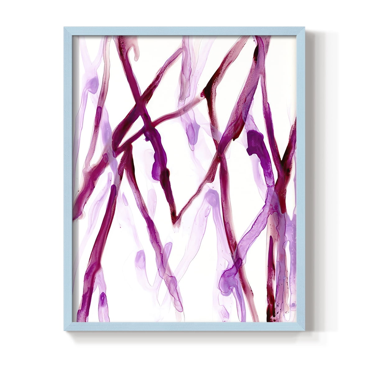 Runnel XV in Blue Solid Wood 11 x 14 Framed Print