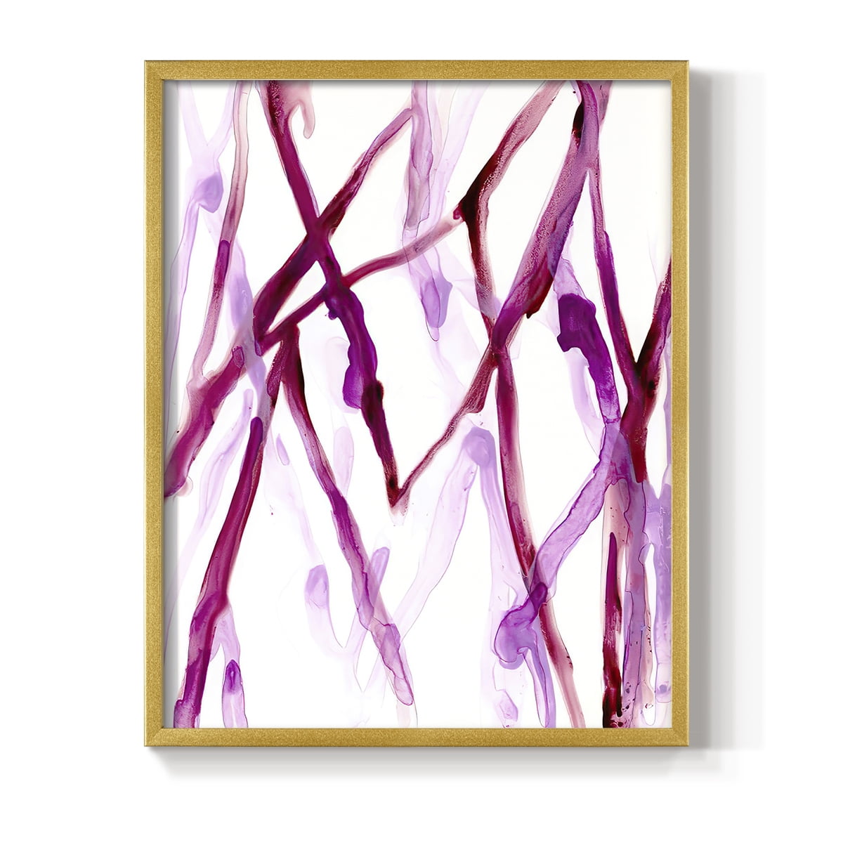 Runnel XV in Gold Solid Wood 8 x 10 Framed Print
