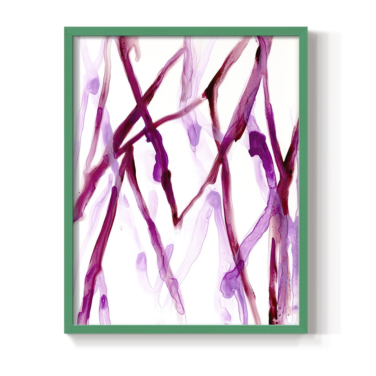 Runnel XV in Green Solid Wood 8 x 10 Framed Print