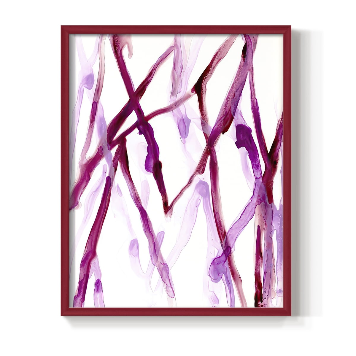 Runnel XV in Red Solid Wood 11 x 14 Framed Print