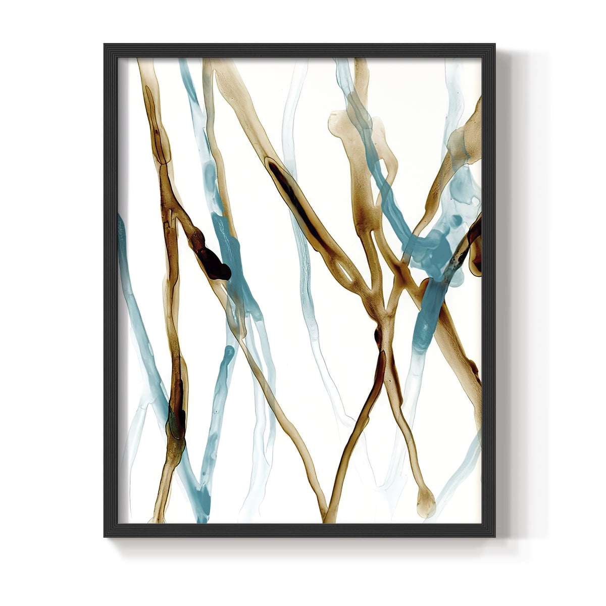 Runnel XVII in Black Solid Wood 8 x 10 Framed Print