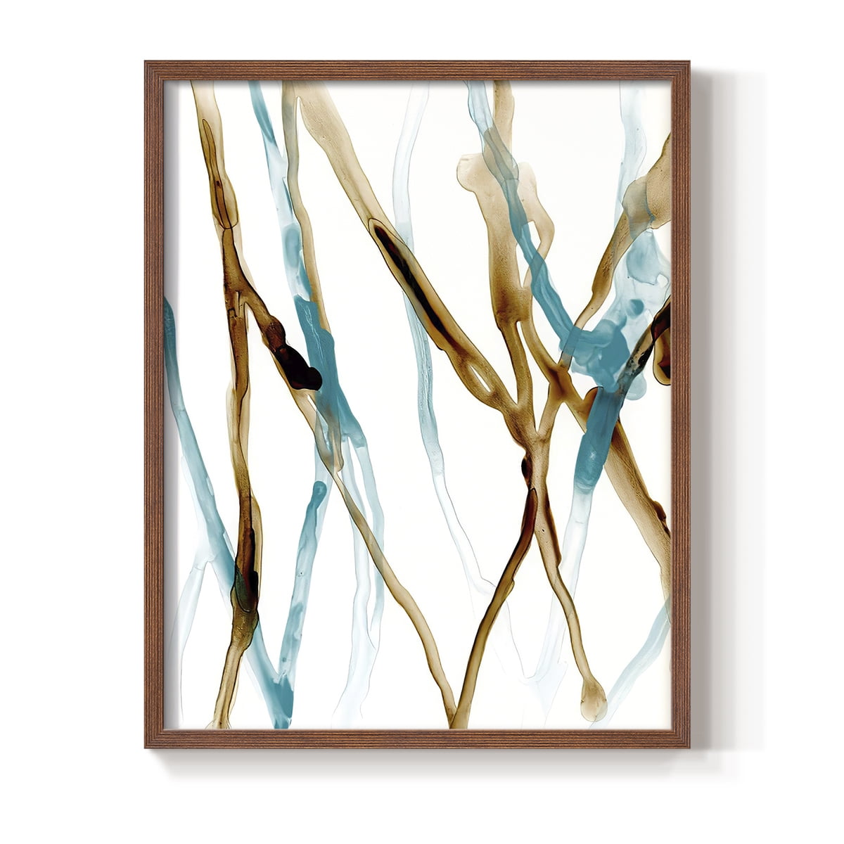 Runnel XVII in Brown Solid Wood 11 x 14 Framed Print