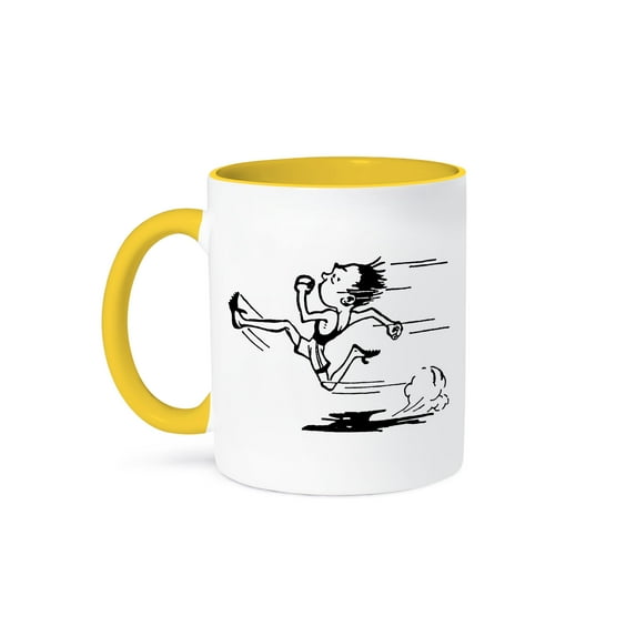 3dRose, Runner, 11oz Two-Tone Yellow Mug