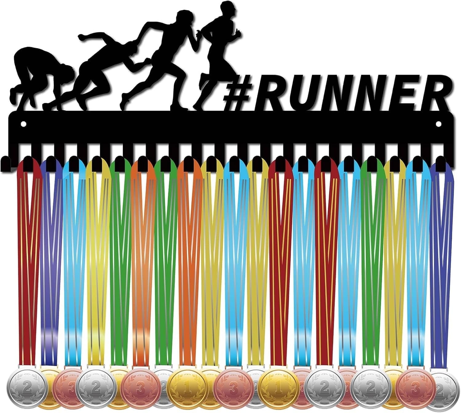 Runner Medal Holder Medal Hanger Display Rack Sports Metal Hanging ...