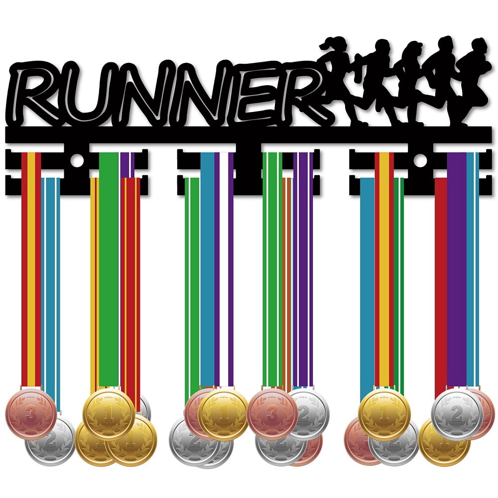 Runner Medal Holder Medal Hangers Display Running Acrylic Medal Rack ...