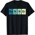 thumbnail image 1 of Runner Periodic Table Funy Marathon Runners Science Gift T-Shirt, 1 of 3