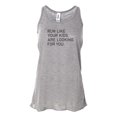 thumbnail image 1 of "Runner Racerback, Runner Tank Top, Racerback, Soft Bella Canvas, Sublimation, Run Like Your Kids Are Looking For You, Fit Mom, Gift For Her, Athletic Grey, MEDIUM", 1 of 1