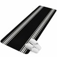 thumbnail image 1 of Runner Rug 15.7"x47.2", Black Striped Non Slip Backing Floor Mats Area Rugs, Absorbent Muddy Dirt Trapping Carpet for Hallway Entryway Kitchen Bedside Living Room Farmhouse Black White Stripes, 1 of 9