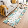 thumbnail image 1 of Runner Rug 2 x 6 Ft, Beach Coastal Washable Non-Slip Floor Mat for Kitchen Hallway/Entryway, Summer Coral Starfish Nautical Ocean Long Kitchen Runner Area Rugs for Living Room, Low-Profile, 1 of 8