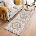 thumbnail image 1 of Runner Rug 2 x 6 Ft, Brown Boho Washable Non-Slip Floor Mat for Kitchen Hallway/Entryway, Vintage Abstract Art Floral Ethnic Tribe Long Kitchen Runner Area Rugs for Living Room, Low-Profile, 1 of 8