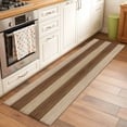 thumbnail image 1 of Runner Rug 2 x 6 Ft, Brown Wood Grain Washable Non-Slip Floor Mat for Kitchen Hallway/Entryway, Ombre Rustic Retro Wooden Plank Long Kitchen Runner Area Rugs for Living Room, Low-Profile, 1 of 7