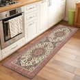 thumbnail image 1 of Runner Rug 2 x 6 Ft, Farmhouse Boho Washable Non-Slip Floor Mat for Kitchen Hallway/Entryway, Aztec Southwest Tribal Abstract Floral Long Kitchen Runner Area Rugs for Living Room, Low-Profile, 1 of 7