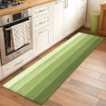 thumbnail image 1 of Runner Rug 2 x 6 Ft, Green Wood Grain Washable Non-Slip Floor Mat for Kitchen Hallway/Entryway, Ombre Rustic Retro Wooden Plank Long Kitchen Runner Area Rugs for Living Room, Low-Profile, 1 of 7