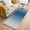 thumbnail image 1 of Runner Rug 2 x 6 Ft, Navy Blue Grey Ombre Washable Non-Slip Floor Mat for Kitchen Hallway/Entryway, Farmhouse Gradient Minimalist Long Kitchen Runner Area Rugs for Living Room, Low-Profile, 1 of 8