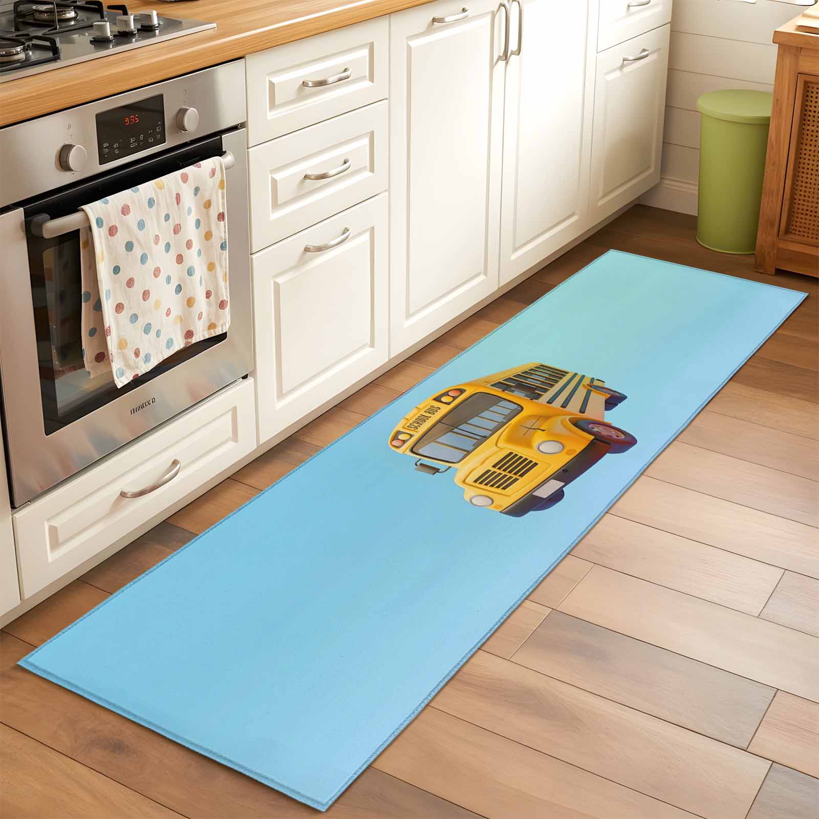 Runner Rug 2 x 6 Ft, School Bus Washable Non-Slip Floor Mat for Kitchen ...
