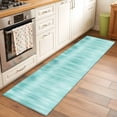 thumbnail image 1 of Runner Rug 2 x 6 Ft, Turquoise Washable Non-Slip Floor Mat for Kitchen Hallway/Entryway, Modern Abstract Art Ombre Striped Long Kitchen Runner Area Rugs for Living Room, Low-Profile, 1 of 7