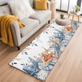thumbnail image 1 of Runner Rug 2'x6', Blue Coastal Washable Non-Slip Hallway Runner Rugs, Summer Beach Starfish Weeping Eucalyptus Bedside Rugs Floor Mats Carpet Runners for Kitchen Bathroom Laundry Room, 1 of 8