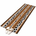 thumbnail image 1 of Runner Rug 2'x6' Brown Checkered Leopard Print Hallway Runner Rugs Washable Non-Slip Bedside Floor Mats Carpet for Kitchen Bedroom Laundry Room Bathroom, 1 of 9