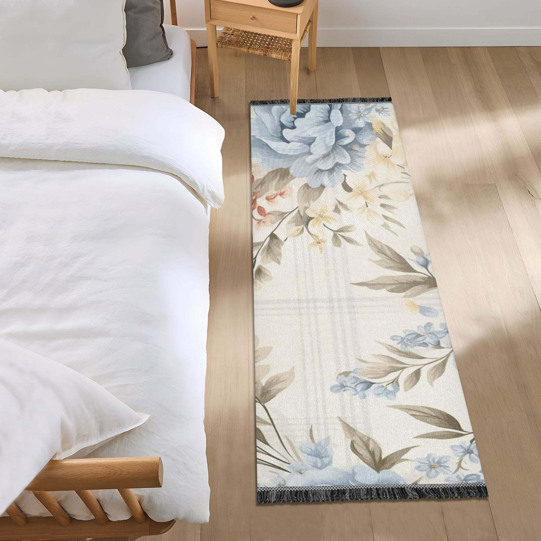 Runner Rug 2'x6' Hallway Area Rugs Retro Peony Flower Vintage Non Slip ...