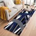 thumbnail image 1 of Runner Rug 2'x6', Navy Blue Black Geometric Washable Non-Slip Hallway Runner Rugs, Modern Art Abstract Grey Line Bedside Rugs Floor Mats Carpet Runners for Kitchen Bathroom Laundry Room, 1 of 8