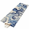 thumbnail image 1 of Runner Rug 2'x6' Navy Blue Octopus Coastal Hallway Runner Rugs Washable Non-Slip Bedside Floor Mats Carpet for Kitchen Bedroom Laundry Room Bathroom, 1 of 9