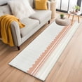 thumbnail image 1 of Runner Rug 2'x6', Orange Striped Washable Non-Slip Hallway Runner Rugs, Abstract Modern Geometric Stripes Bedside Rugs Floor Mats Carpet Runners for Kitchen Bathroom Laundry Room, 1 of 8