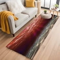thumbnail image 1 of Runner Rug 2'x6', Red Ocean Waves Washable Non-Slip Hallway Runner Rugs, Summer Beach Coastal Abstract Bedside Rugs Floor Mats Carpet Runners for Kitchen Bathroom Laundry Room, 1 of 8
