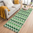 thumbnail image 1 of Runner Rug 2'x6', St. Patrick's Day Washable Non-Slip Hallway Runner Rugs, Green Shamrock Irish Lucky Leaves Bedside Rugs Floor Mats Carpet Runners for Kitchen Bathroom Laundry Room, 1 of 8