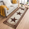 thumbnail image 1 of Runner Rug 2'x6', Texas Star Vintage Washable Non-Slip Hallway Runner Rugs, Bless Our Home Western Stars Country Bedside Rugs Floor Mats Carpet Runners for Kitchen Bathroom Laundry Room, 1 of 8