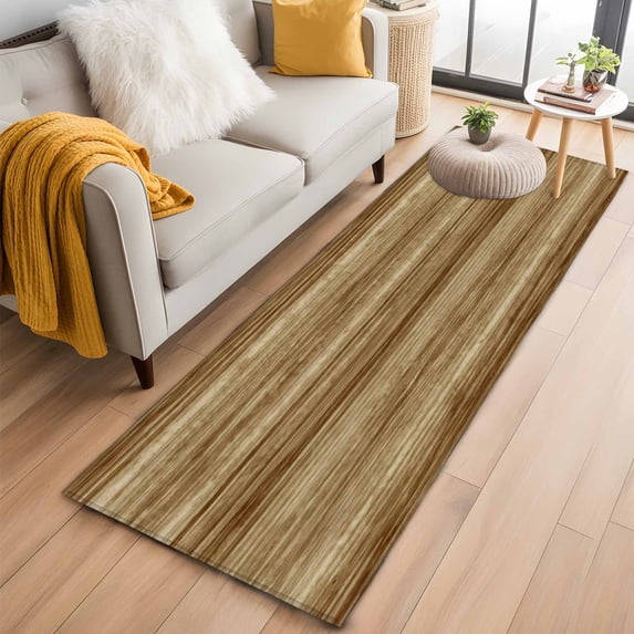 Runner Rug 2'x6', Vintage Western Washable Non-Slip Hallway Runner Rugs, Rustic Farmhouse Wooden Grain Barn Door Bedside Rugs Floor Mats Carpet Runners for Kitchen Bathroom Laundry Room
