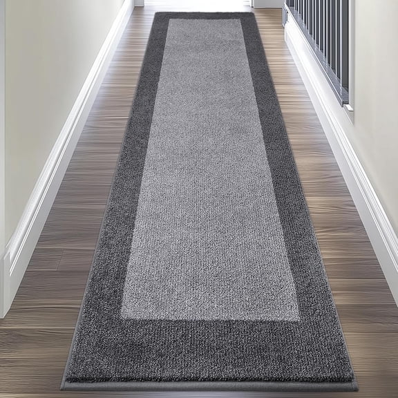 Runner Rug 24" x 96" for Kitchen, Floor, Hallway, Roll Packing | Non Slip, Machine Washable, Dirt trapping, Absorbent, Quick Drying, for Entryway, Bedroom, Bathroom, Door
