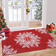 thumbnail image 1 of Runner Rug 2x3 Christmas Hallway Carpet Snowflake Washable Bedroom Carpet Xmas Holiday Decor Non Slip Kitchen Mat Indoor Decorative Throw Rug Dining Room Laundry Room Living Room, 1 of 9