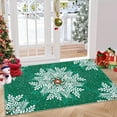thumbnail image 1 of Runner Rug 2x3 Christmas Hallway Carpet Snowflake Washable Bedroom Carpet Xmas Holiday Decor Non Slip Kitchen Mat Indoor Decorative Throw Rug Dining Room Laundry Room Living Room, 1 of 9