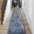 Bohemian 2x8ft Runner Rug with Non-Slip Backing, Machine Washable for ...