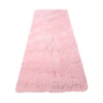 thumbnail image 1 of Runner Rug Area Rug Ultra Soft Fluffy Fuzzy Rectangular High Pile Anti-Skid Faux Sheepskin Wool 24x60 Inch Pink for Bedroom Living Room Bedside Hallway Home Decor Office Dormitory, 1 of 4