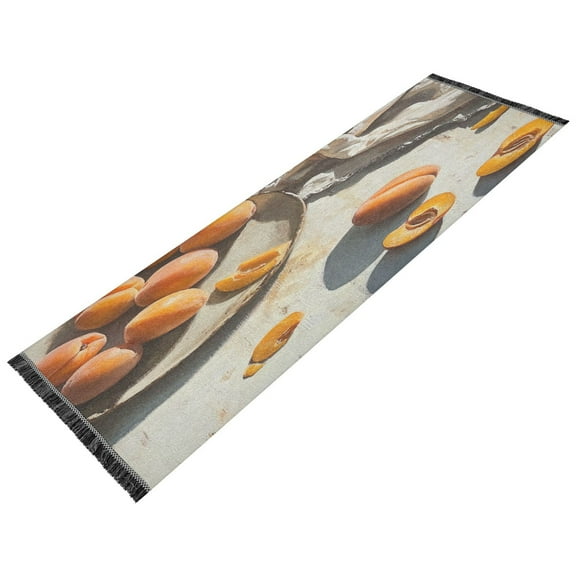 Runner Rug Classical Orange Apricots Style Pattern 72x23.5 indoor Washable Runner Rug