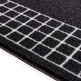 thumbnail image 1 of Playa Rug Checkered Border Non-slip Contemporary 26-inch Wide Runner Rug 34 Feet - Black, 1 of 5