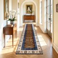 thumbnail image 1 of 2'x8' Runner Rug, Yamaziot Washable Rug Runner for Hallway, Non Slip Laundry Room Mat Kitchen Floor Carpet, Persian Boho Blue, 1 of 8
