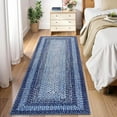 thumbnail image 1 of Runner Rug for Hallway Kitchen Runner Mat 2x10, Machine Washable Long Runner Throw Mat, Non Slip Entryway Rug Stain Resistant Braided Printed Carpet for Bedroom Living Room, Navy, 1 of 9