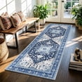 thumbnail image 1 of 2'x6' Runner Rug for Hallway Floor, Yamaziot Rug Carpet Runner with Rubber Backing, Washable Non Slip Vintage Mat for Bedroom, Laundry, 1 of 9