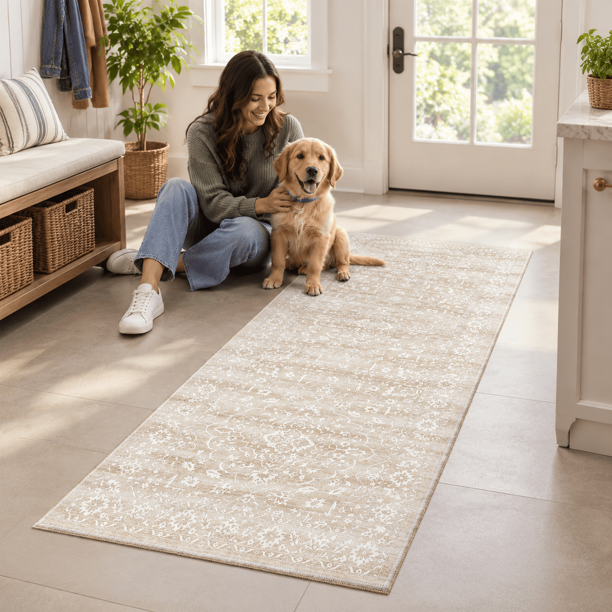 Runner Rug Non-slip For Hallway 2x8 Washable Soft Kitchen - Walmart.com