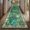 thumbnail image 1 of Runner Rugs for Hallway, Yamaziot 2'x10' Faux Jute Rug Runner Non Slip Woven Texture Floor Carpet Farmhouse Rug for Kitchen Entryway Outdoor Patio, Natural Jungle Animals Print Decor, 1 of 8