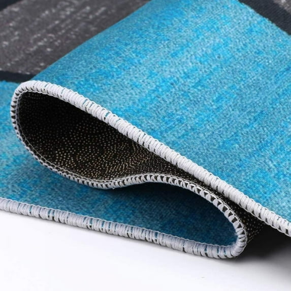 Runner Rug for Hallway with Non-slip Rubber Backing Washable Modern Fashion Abstract Style Indoor Carpet Kitchen Bathroom Floor Mat